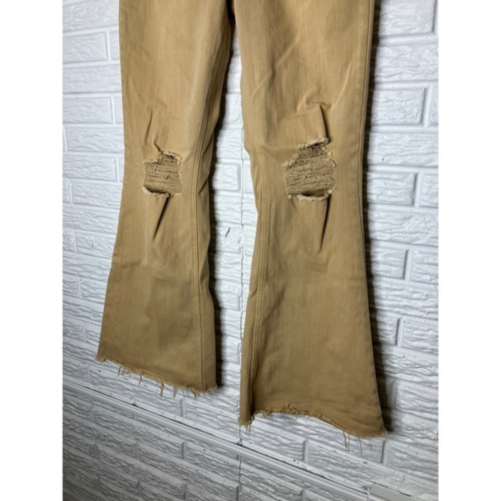 Vervet army khaki vintage high rise crop flare jeans women's size 30 trendy - Picture 4 of 9